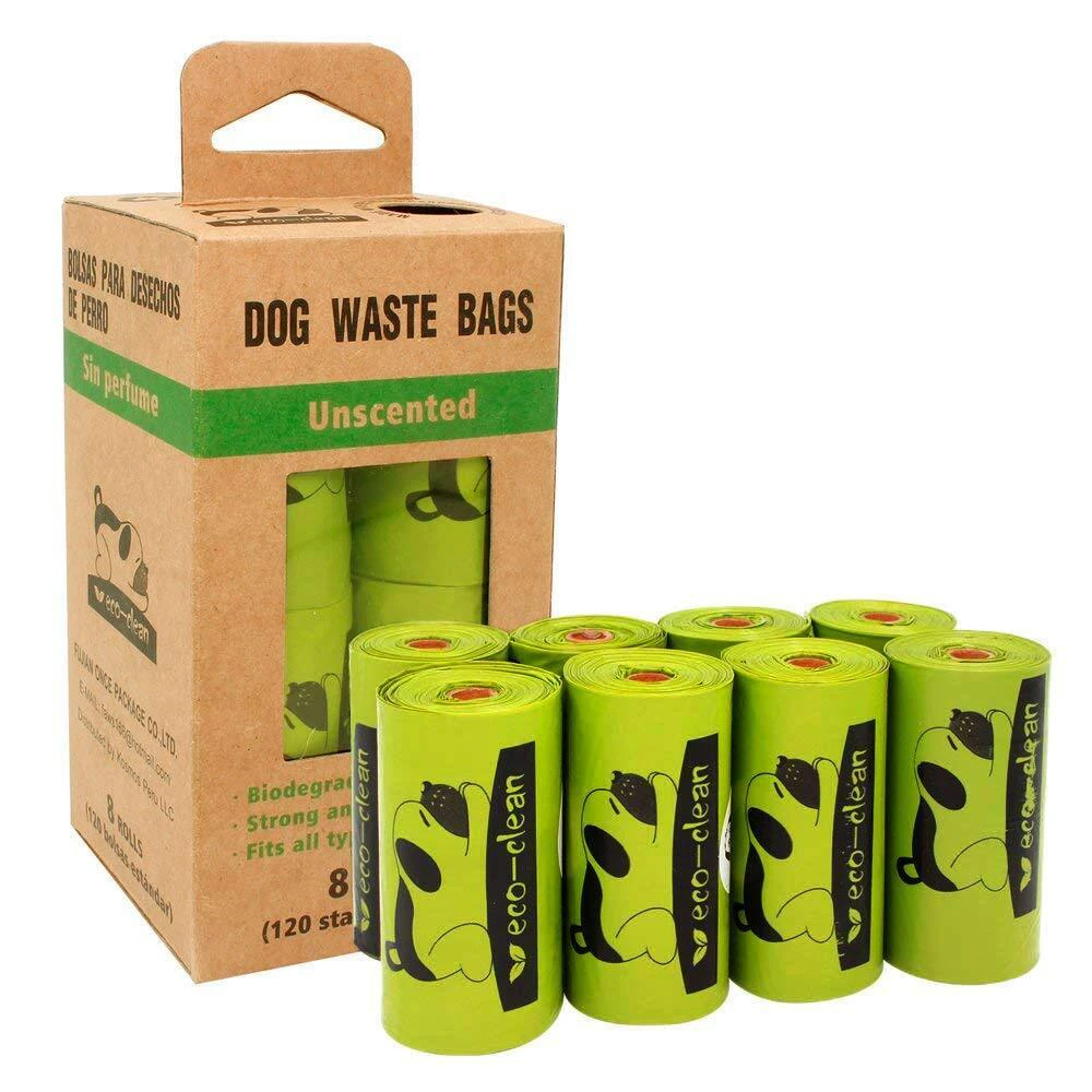 Eco-Clean Biodegradable Dog Waste Poop Bags 24 Rolls (360 pcs)