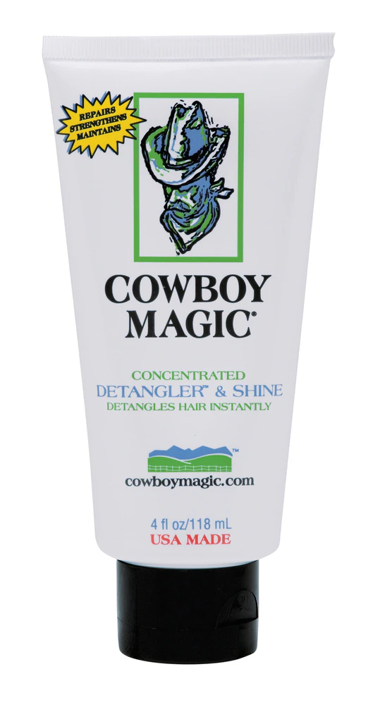 Cowboy Magic Detangler+Shine Detangles Hair Horse Dog Show Kennels Groom 118Ml