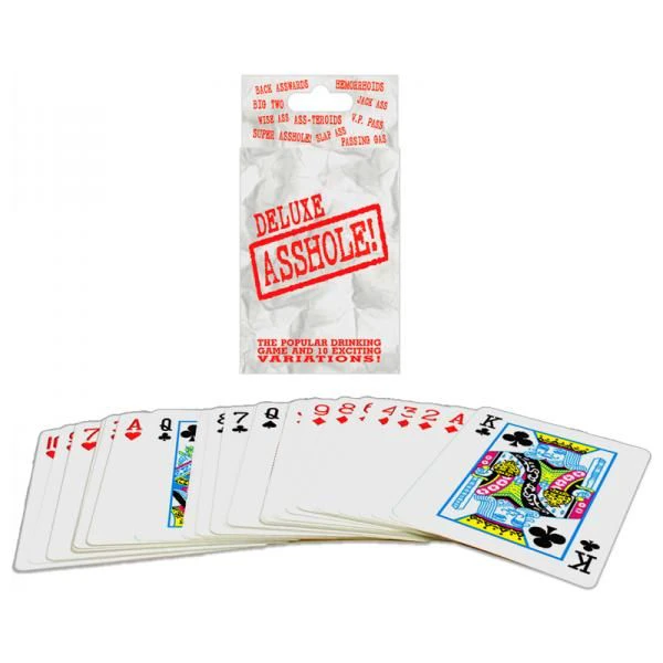 Deluxe Asshole Card Game Poker Size The Ultimate Drinking Game Experience