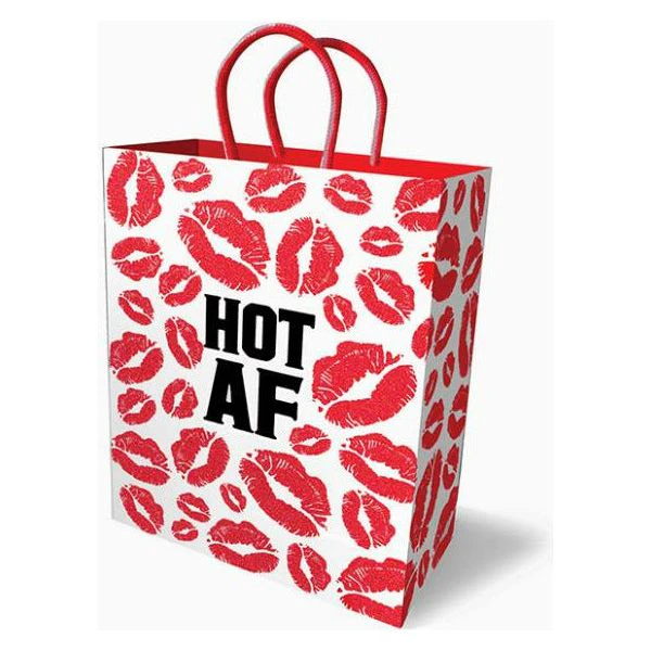 Luxuria Pleasure Collection Hot Af Red Lips Pattern Luxury Gift Bag For Naughty Surprises