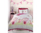 Fairy Castle Single Duvet Cover and Pillowcase Set
