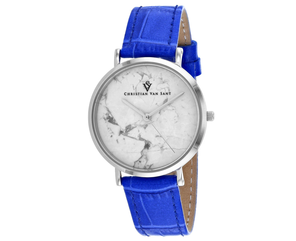 Christian Van Sant Women's Lotus White Dial Watch - CV0420