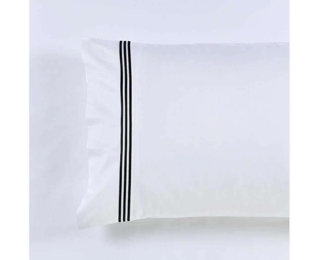 Ritz 1000 TC Embroidered Sheet Set Black [SIZE: Mega King Bed]