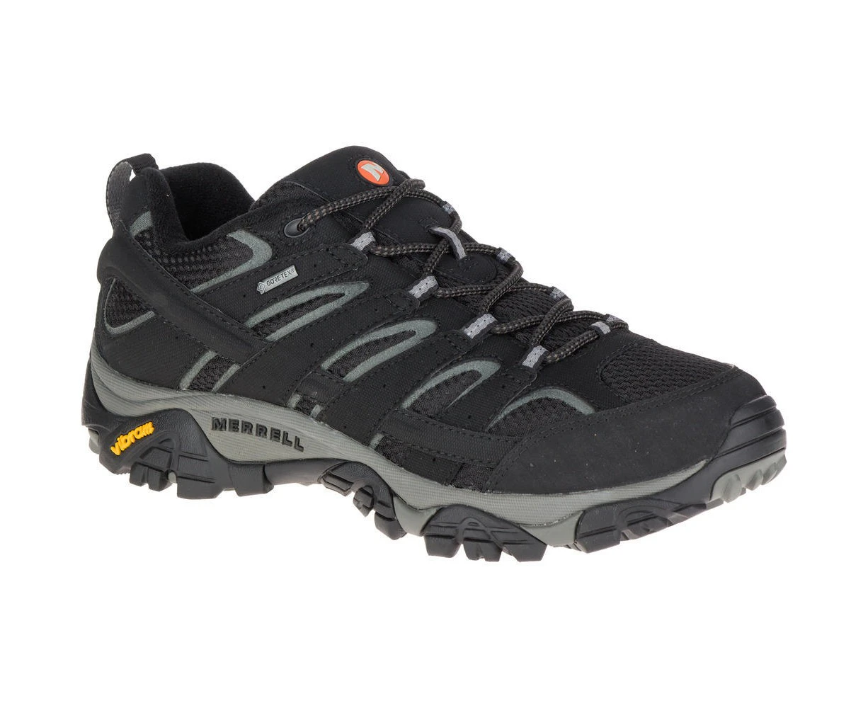 Merrell Mens Moab 2 GTX Waterproof Breathable Leather Walking Shoes - Black