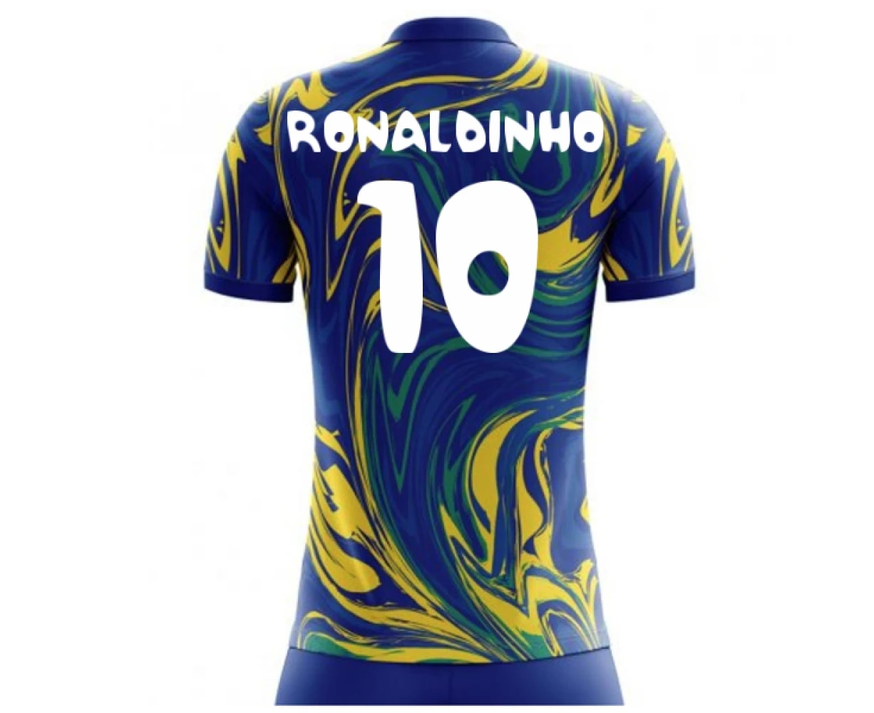 2022-2023 Brazil Away Concept Shirt (Ronaldinho 10)