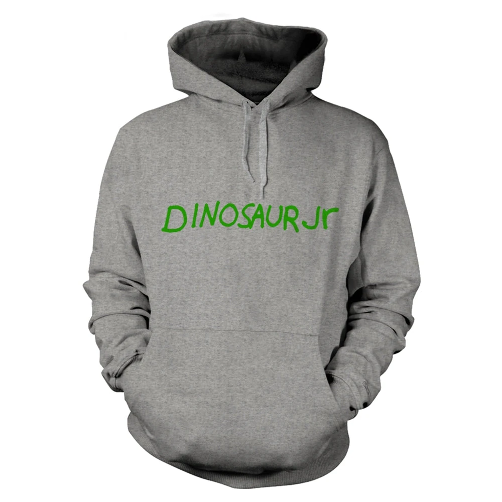 Dinosaur Jr Hoodie  Mind Album Band Logo  Official Mens  Pullover - Grey