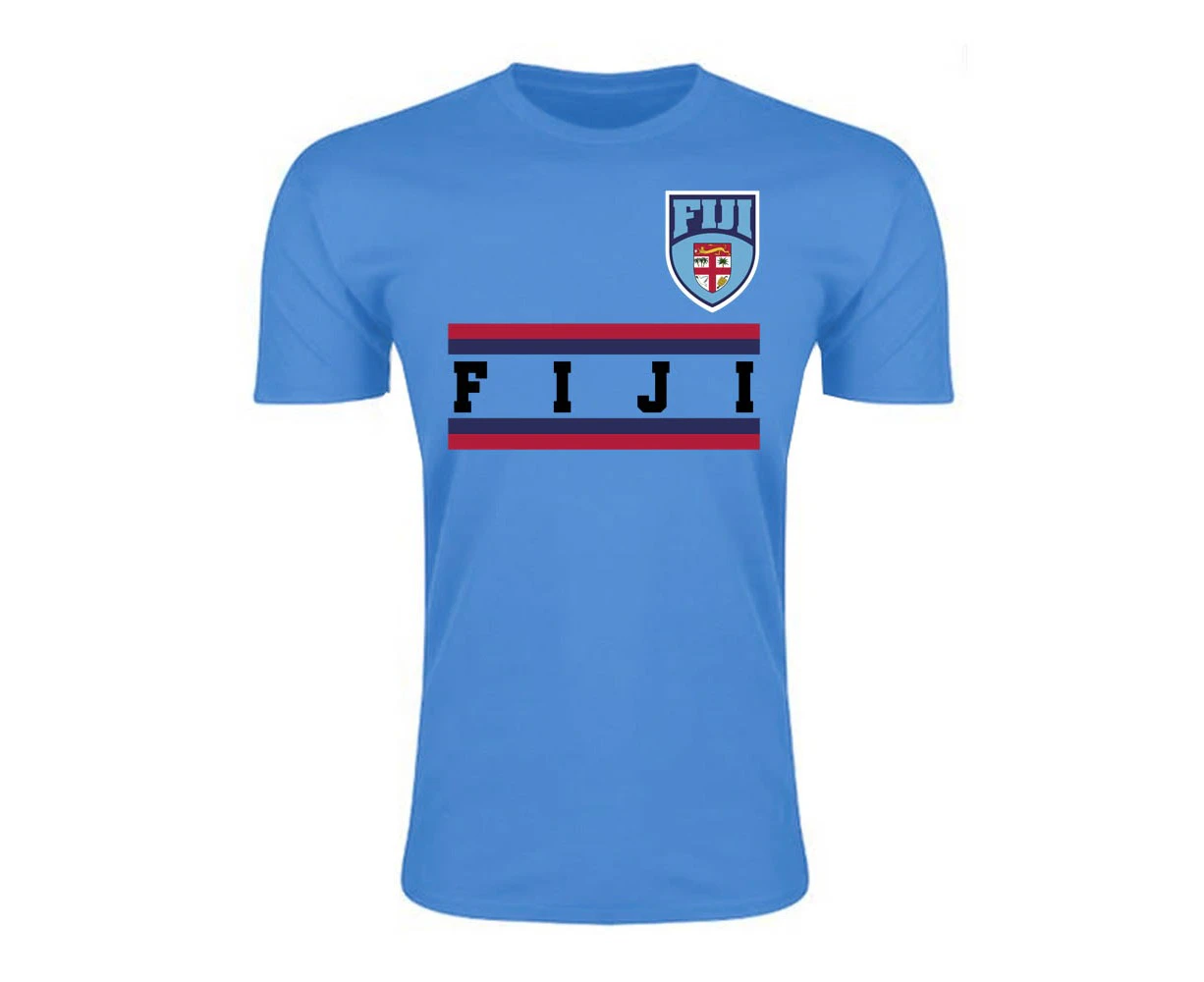 Fiji Core Football Country T-Shirt (Sky)