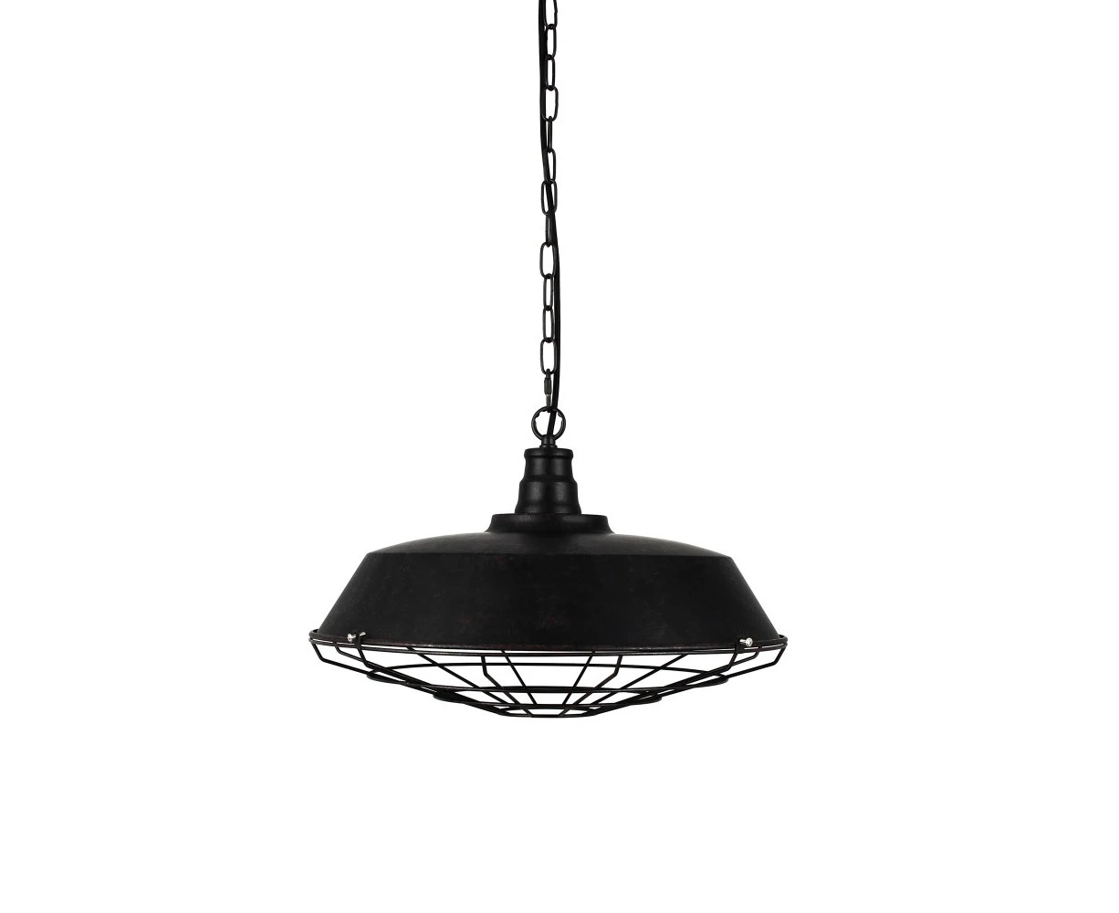 Amonson Lighting Vintage Wire Steel Pendant Light Black