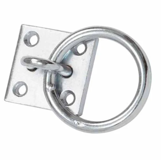 Heavy Duty Hitching Ring + Plate Horse Tie Up Livestock