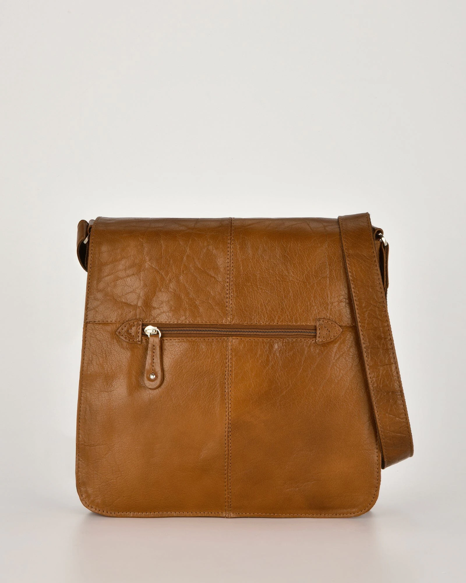 Cobb & Co Alex Leather Satchel (Large) - Tan