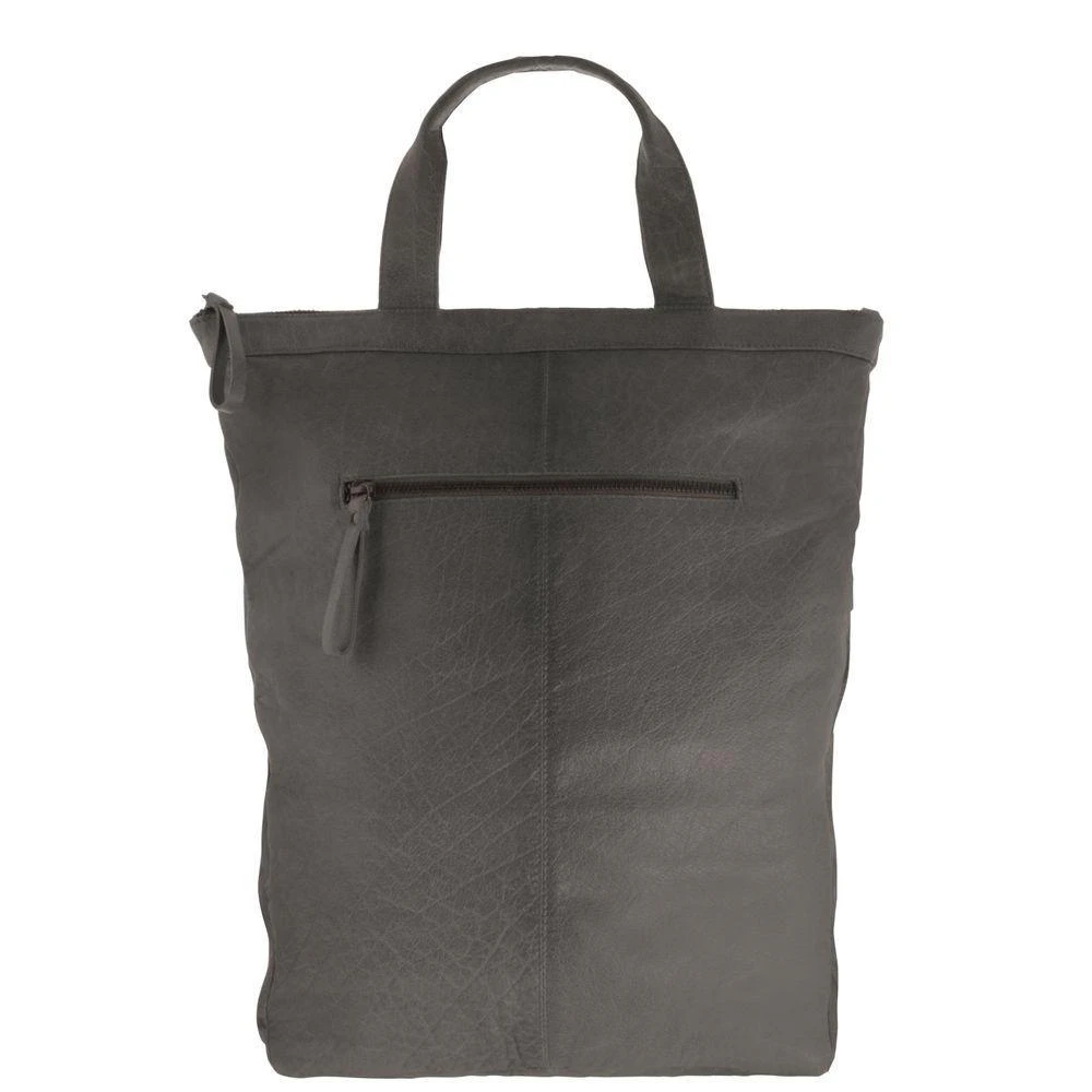 Cobb & Co Belmont Sleek Leather Backpack - Charcoal