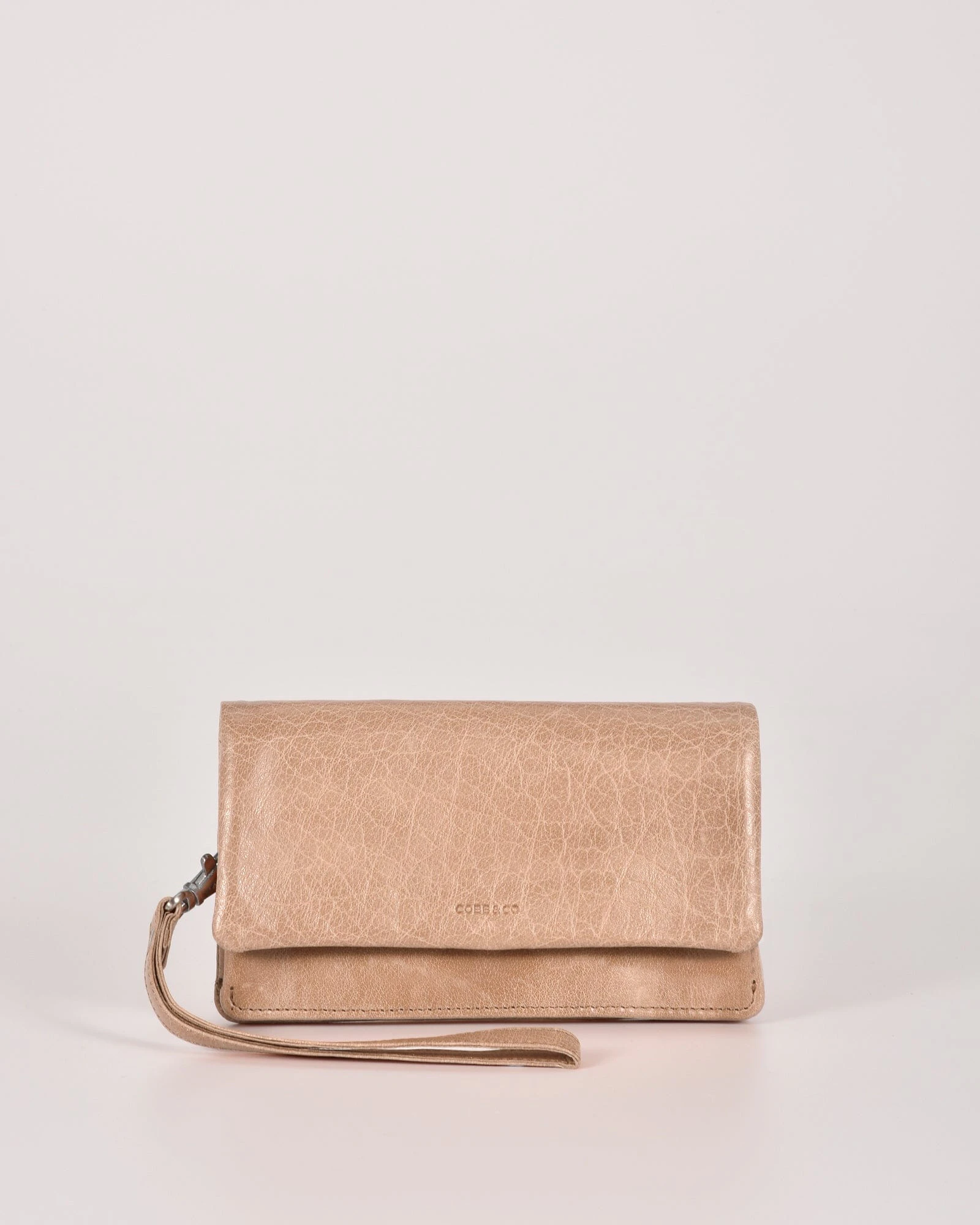 Cobb & Co Albury Soft Leather Fold Over Wallet - Blush