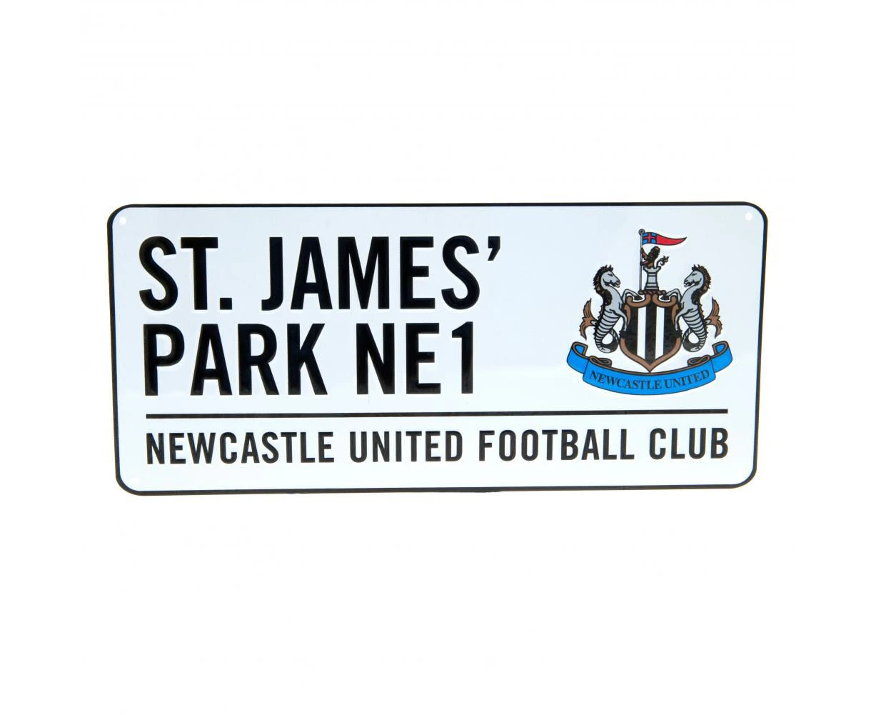 Newcastle United FC Official Street Sign (White) - TA1079