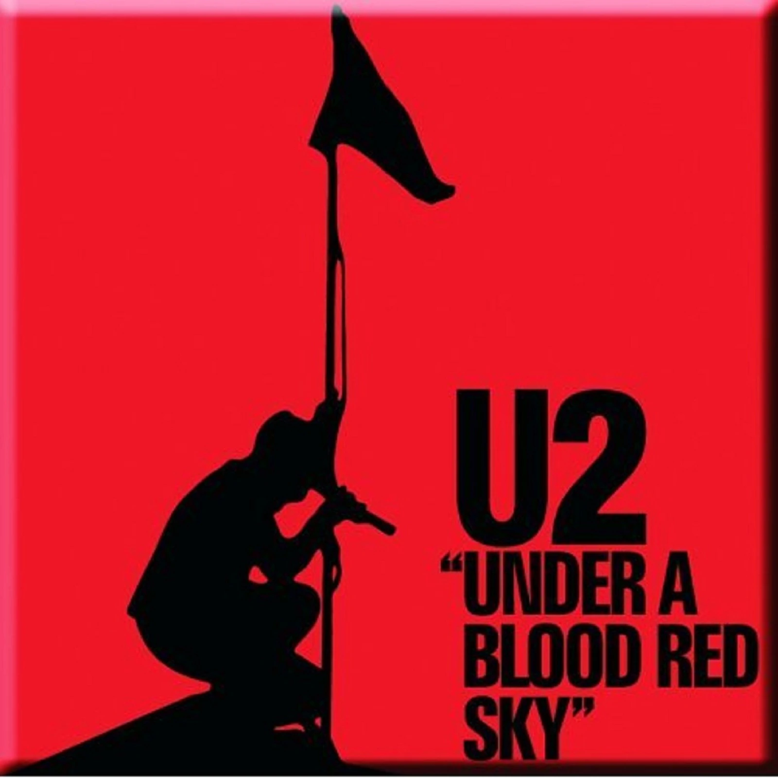 U2 Fridge Magnet Under A Blood  Sky  Official 76Mm X 76Mm