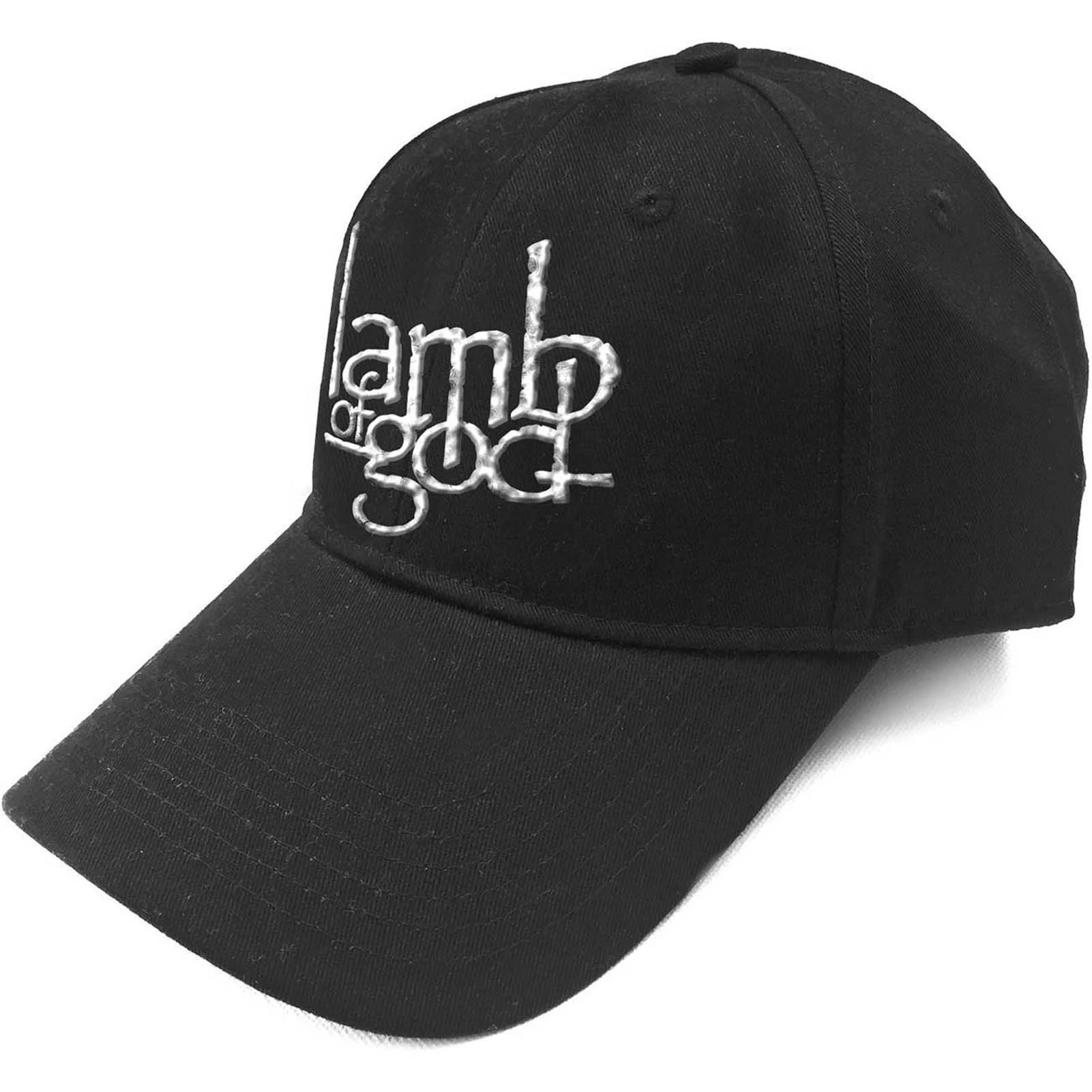 Lamb Of God Baseball Cap Band Logo Sonic Silver  Official  Strapback