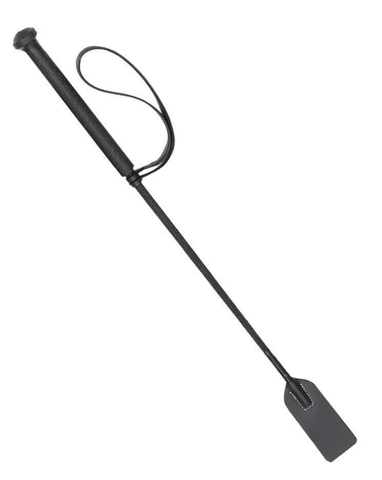 Zilco Horse Riding Whip Crop Pony Club With Security Wrist Loop Black 60Cm