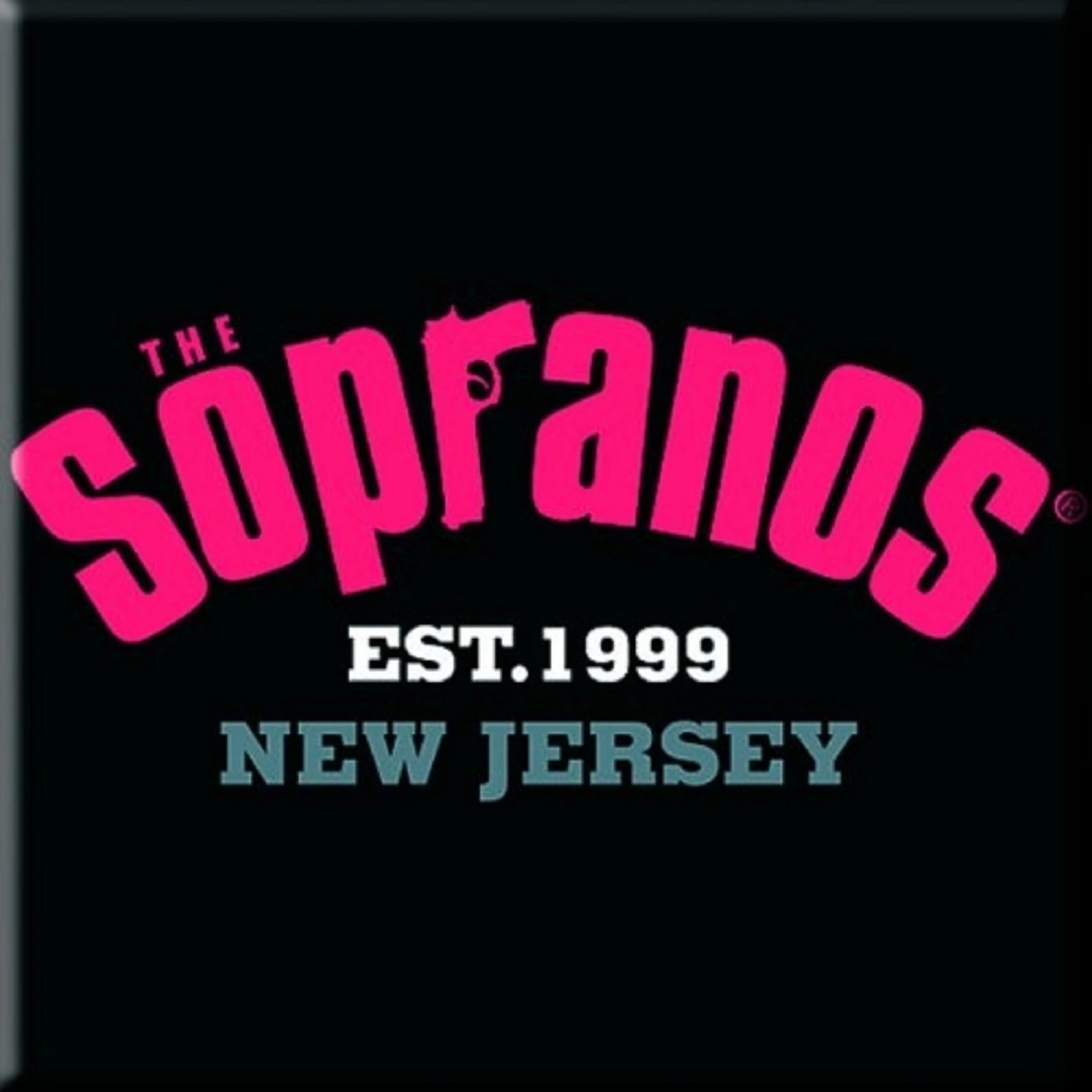 The Sopranos Fridge Magnet Collegiate Logo  Official 76Mm X 76Mm