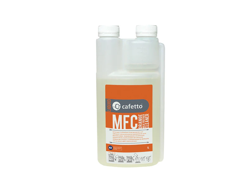 Cafetto 1lt MFC Orange Liquid Coffee Machine Milk Frother Cleaner