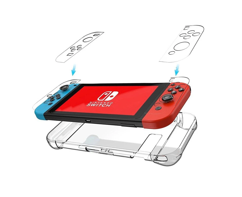 New Full-Body Dustproof Protective Hard Case Cover Skin Shell Housing for Nintend Nintendo Switch  - Transparent