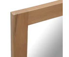 Mirror 50X140 Cm Solid Oak Wood
