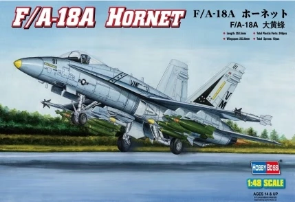 HobbyBoss 1/48 F/A-18A "HORNET" Plastic Model Kit [80320]