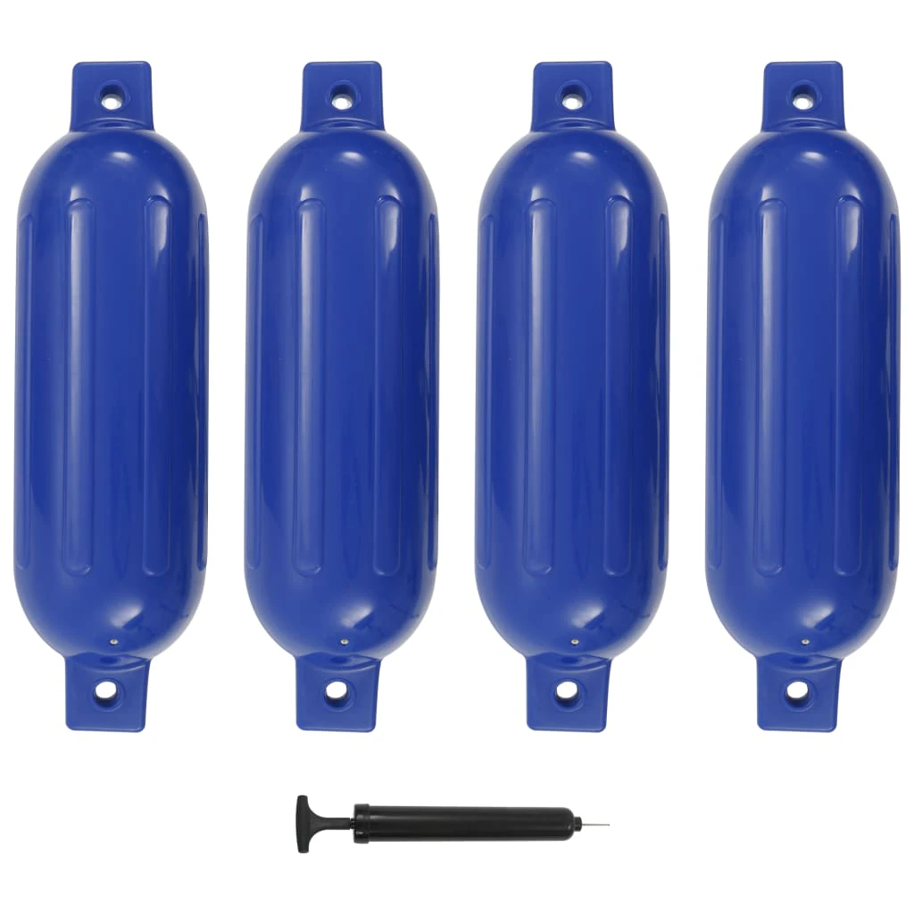 vidaXL Boat Fender 4 pcs Blue 51x14 cm PVC