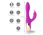 Maia Skyler USB Rechargeable Bendable Rabbit Vibrator - Purple