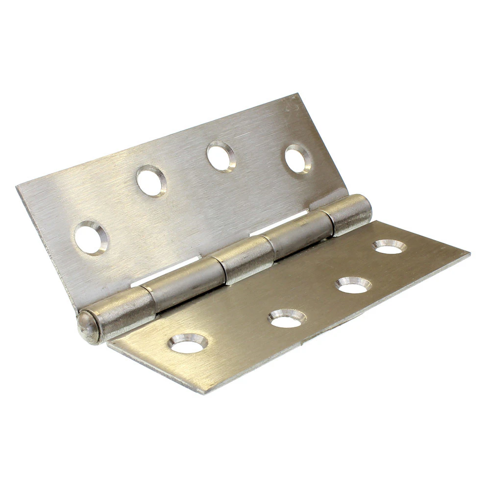 Butt Hinge 100mm Height X 75mm Open X 1.6mm Thick Stainless Steel Gh10016fpss