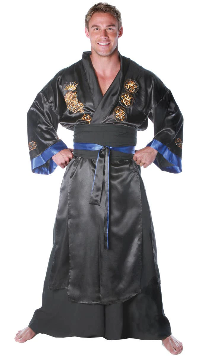 Samurai Men's Plus Size Japanese Warrior Costume - Genuine Underwraps