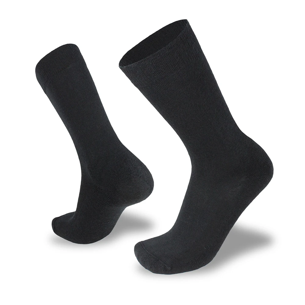 Wilderness Wear Dress High Street Men Casual/Everyday Socks Black Merino - Black