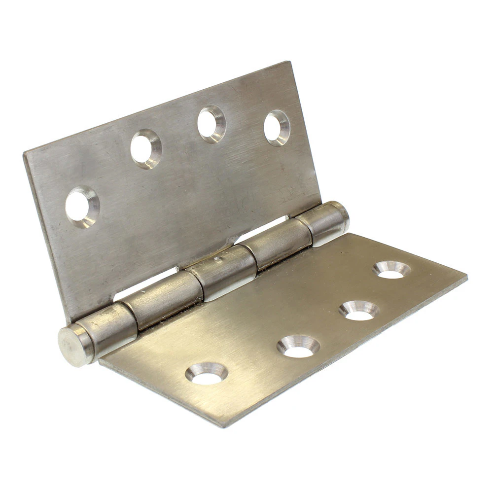 Butt Hinge 100mm X 100mm Open X 2.5mm Thick Stainless Steel Gh10025fpss