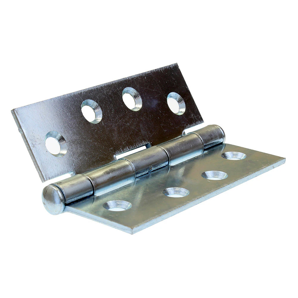 Butt Hinge 100mm X 75m Open X 2.5mm Thick Zinc Plate Gh17525fpzp