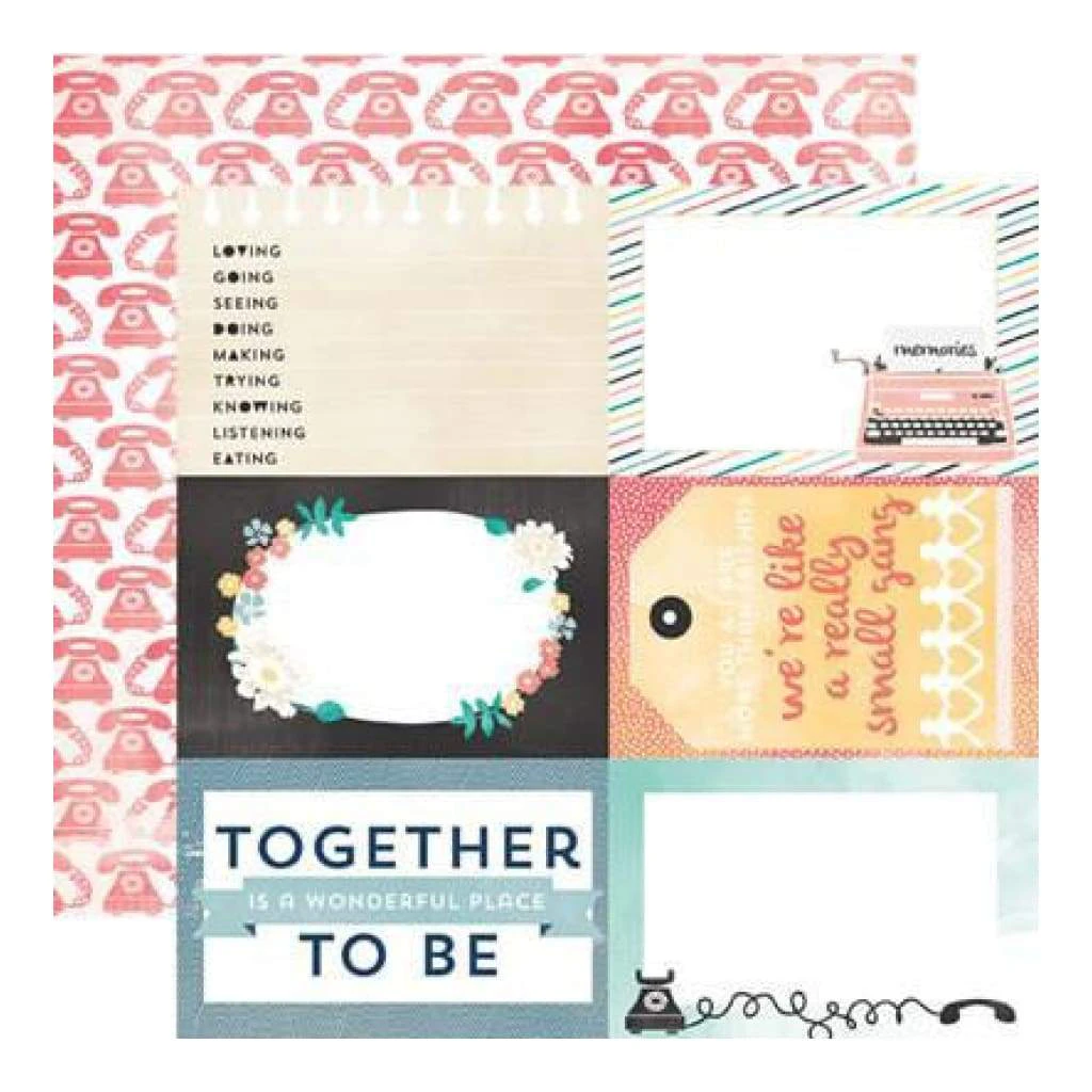 Carta Bella - Hello Again - Together 12X12 D/Sided Paper*