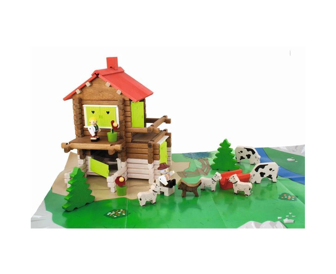 Mountain Chalet - 175 Piece Wooden Construction Set