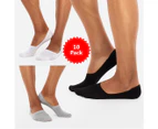 10 PACK - Chusette Invisible Socks Set of 3 pairs (Black/White/Grey) - Black/White/Grey