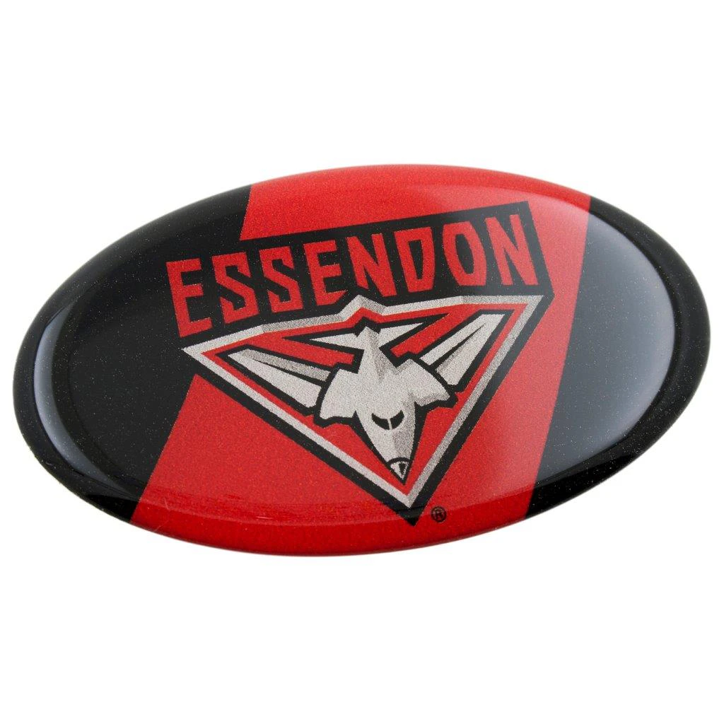 Essendon Bombers AFL Lensed Team Oval Decal Badge - Cars, Bikes Laptops, Most Things