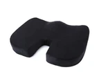 Coccyx Orthopedic Memory Foam Seat Cushion for Chair Car Office-Black