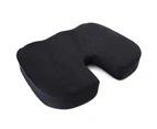 Coccyx Orthopedic Memory Foam Seat Cushion for Chair Car Office-Black