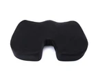 Coccyx Orthopedic Memory Foam Seat Cushion for Chair Car Office-Black