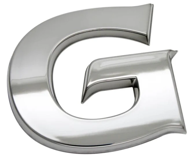 Geelong Cats G AFL 3D Chrome Emblem Badge - For Cars, Bikes, Laptops, Most Things