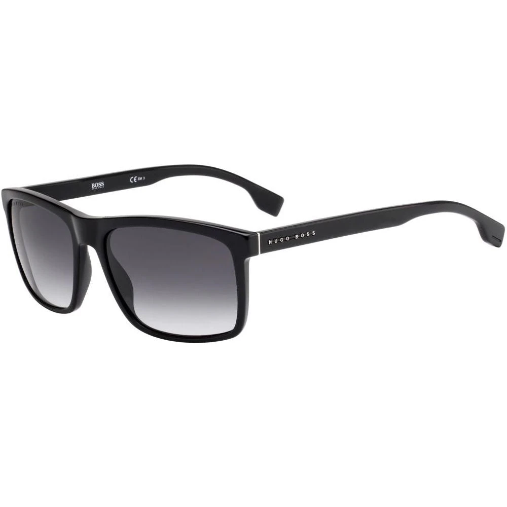 Boss Rectangle Sunglasses Acetate Black