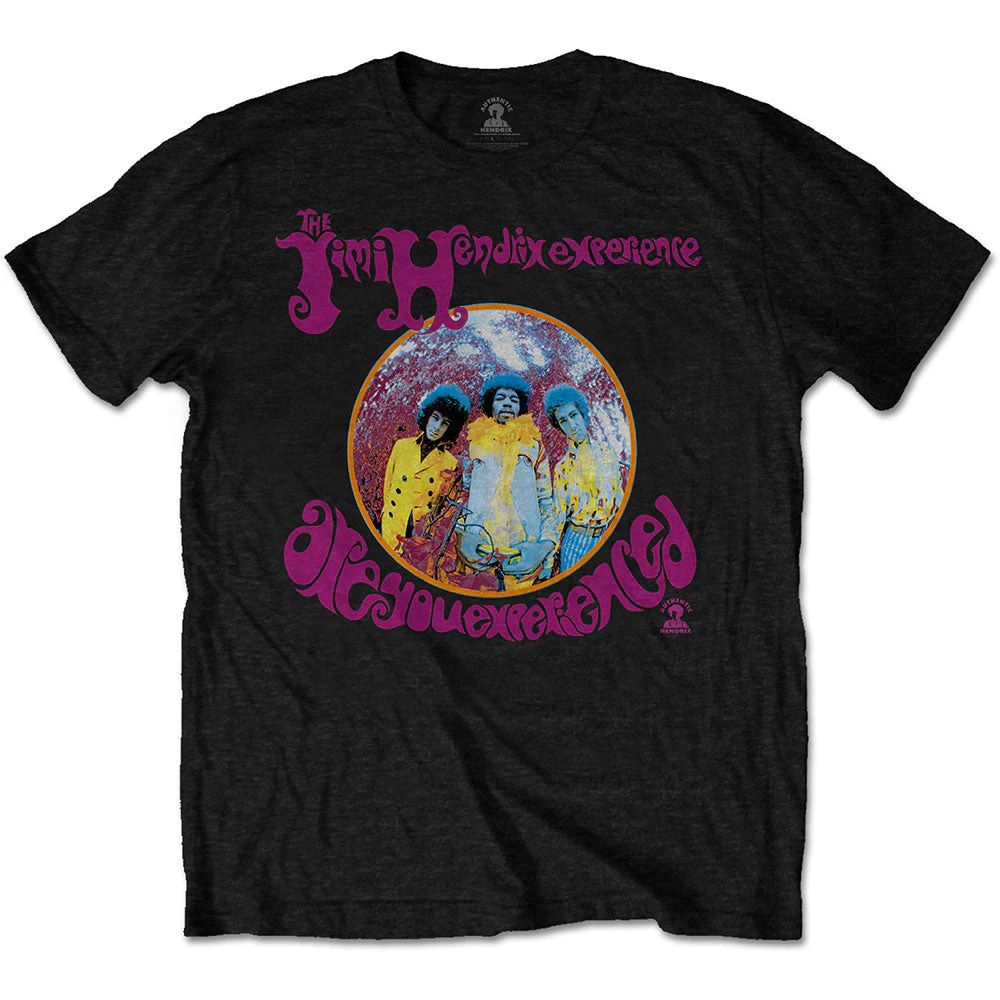 Jimi Hendrix T Shirt Are You Experienced Logo  Official Mens - Black