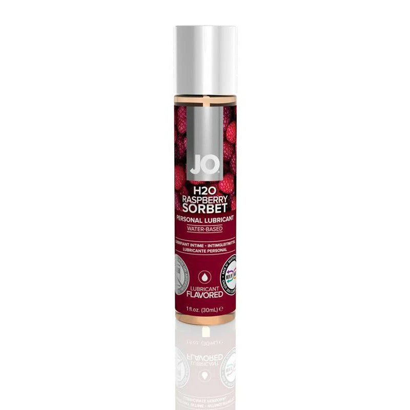 System Jo H2O Flavored Lubricant Raspberry Sorbet 1 fl oz / 30 mL