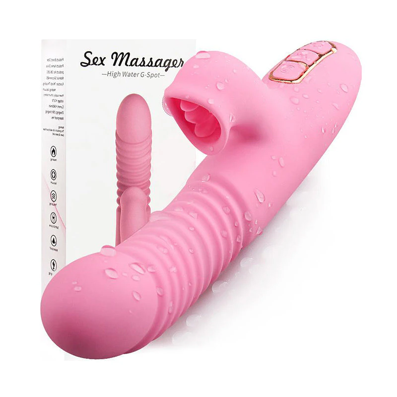 DIBE Auto Licking Thrusting G-Spot Rabbit Vibrator