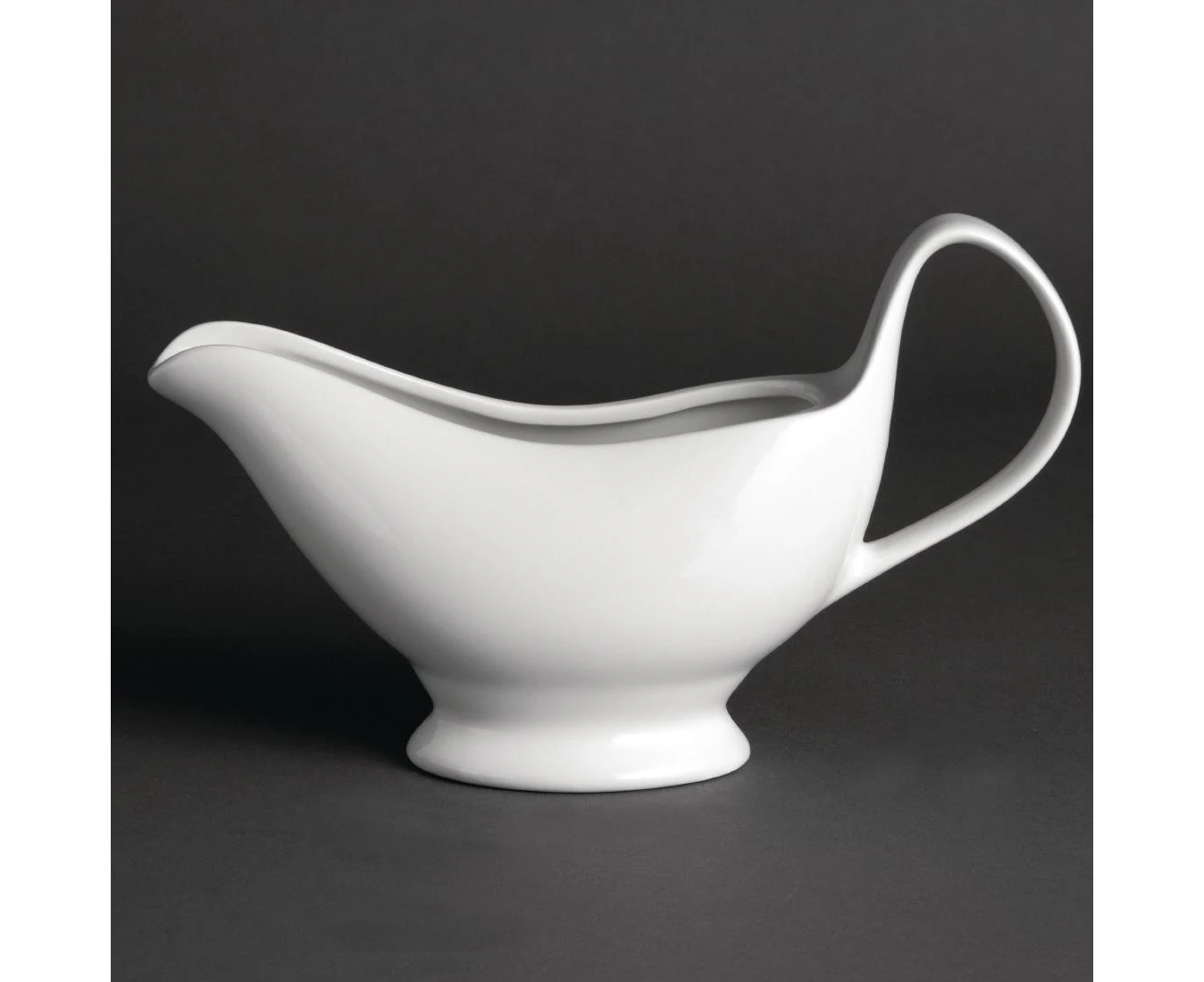 Olympia Whiteware Gravy Boats Oven, Microwave, Dishwasher And Freezer Proof - Pack Quantity: 6 - 340Ml