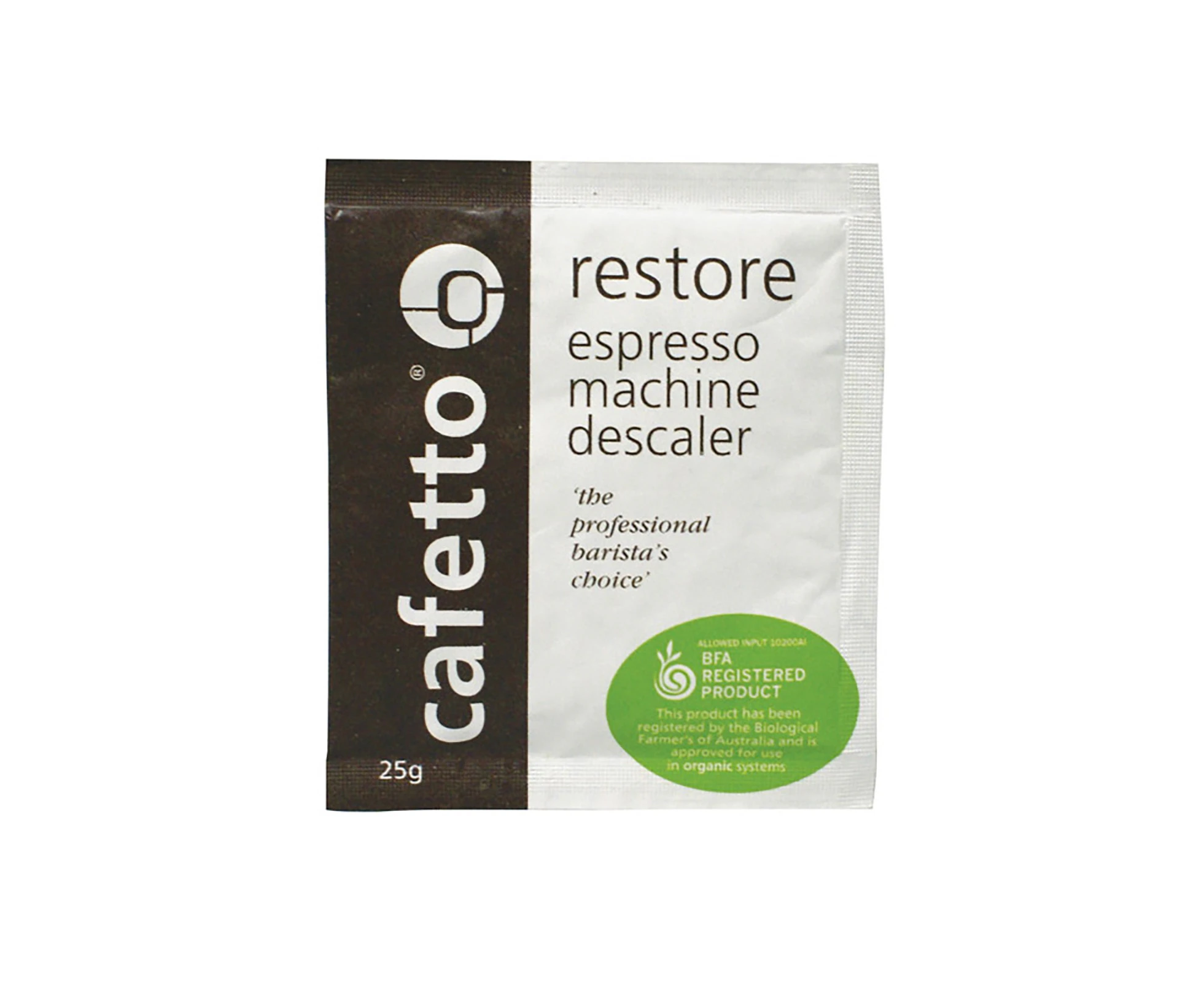 Cafetto 25g Restore Coffee Machine Descaler Satchel