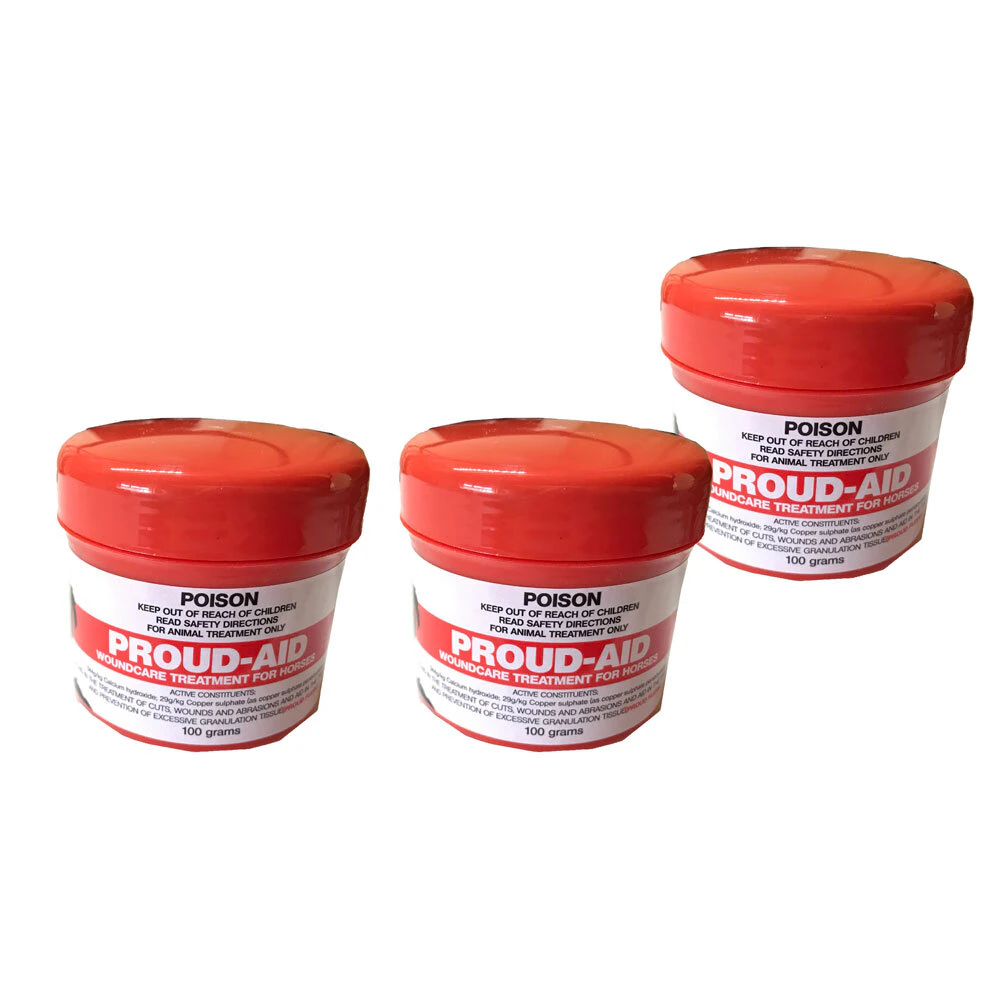 Proud Aid 100G Wound Care Proud Flesh Mud Fever Treatment Horses 1-3 Tubs