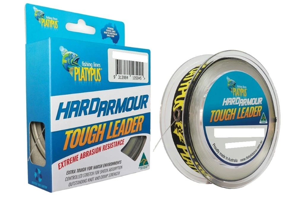 100m Spool of 50lb Platypus Hard Armour Tough Leader - Monofilament Fishing Leader