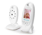 VB601 Infant 2.4 GHz Digital Video Baby Monitor with Night Vision Music Temperature Display  - White