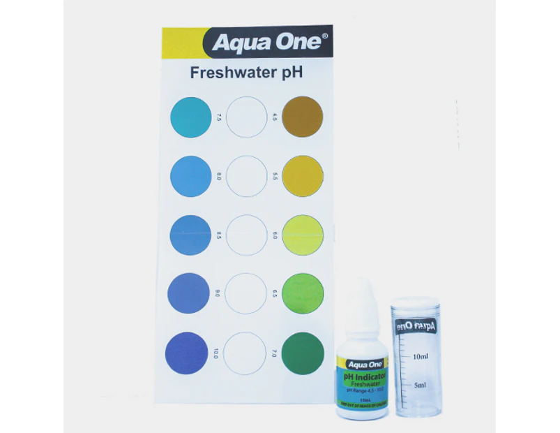 Aqua One Aquarium Fish Tank Quick Drop Freshwater pH Test Kit 4.5 10 Wide Range